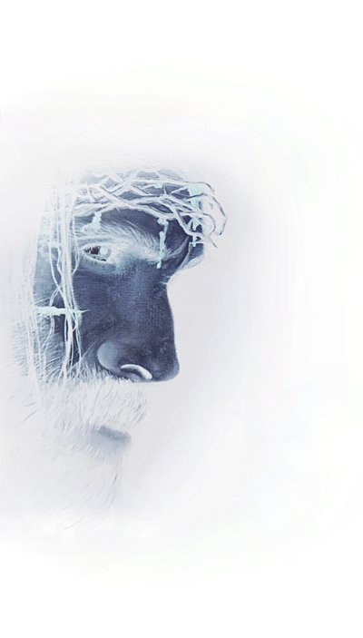 Jezus z koroną cierniową autorstwa Simone Amon