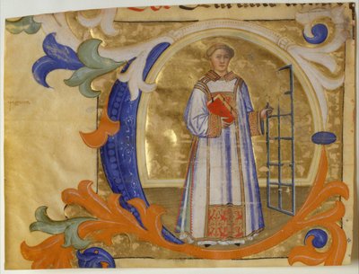 Rękopis Iluminacja ze św. 1380-90. autorstwa Simone Camaldolese