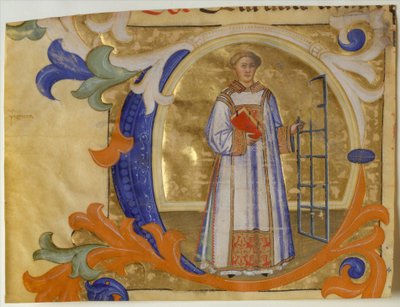 Iluminacja rękopisu ze św. 1380-90. autorstwa Simone Camaldolese
