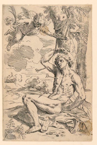 Św. Sebastian autorstwa Simone Cantarini
