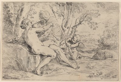 Wenus i Adonis autorstwa Simone Cantarini