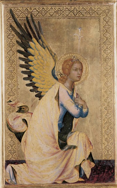 Gabriel, z Poliptyku Orsiniego (tempera na desce) (patrz także 471173-5) autorstwa Simone Martini