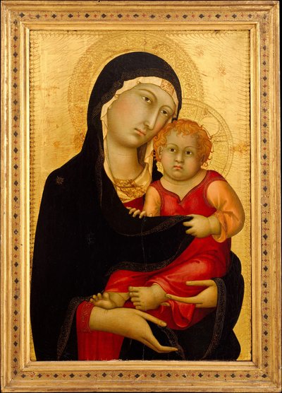Madonna z Dzieciątkiem, ca. 1326. autorstwa Simone Martini