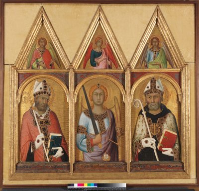 Św. Geminianus, ok. 1319 tempera ze złotem na desce z 58835 autorstwa Simone Martini