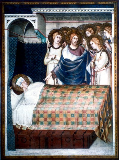 Sen św. Marcina, XIV wiek. autorstwa Simone Martini