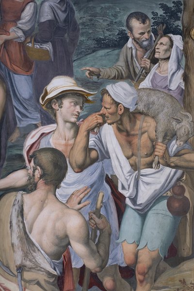 Adoracja pasterzy, 1578-82 (detal 3497111) autorstwa Simone Veneziano Peterzano