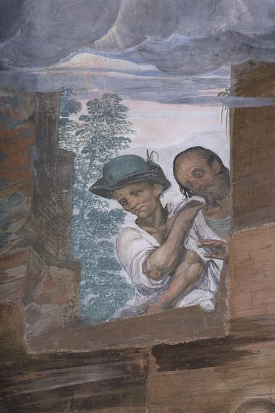 Adoracja pasterzy, 1578-82 (detal 3497111) autorstwa Simone Veneziano Peterzano