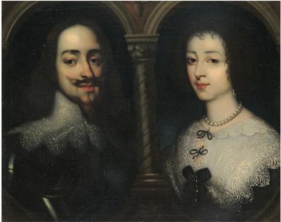 Podwójny portret króla Karola I i królowej Henrietty Marii autorstwa Sir Anthony van, Dyck