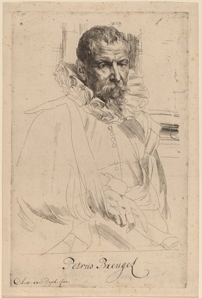Pieter Bruegel Młodszy autorstwa Sir Anthony van Dyck