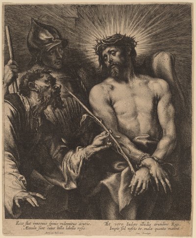 Chrystus ukoronowany cierniem autorstwa Sir Anthony van Dyck and Lucas Emil Vorsterman