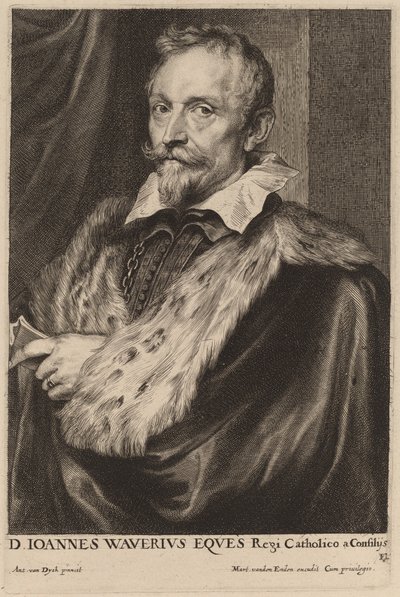 Jan van der Wouwer autorstwa Sir Anthony van Dyck and Paulus Pontius