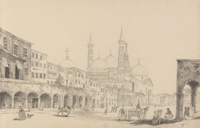 Album 30 widoków w Tyrolu i we Włoszech: Kościół św. Antonia - Padwa 3 listopada 1840 r. autorstwa Sir Charles D