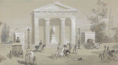 Pomnik markiza Hastings na Tank Square - Kalkuta autorstwa Sir Charles D