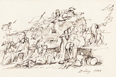 Scena bitwy autorstwa Sir David Wilkie