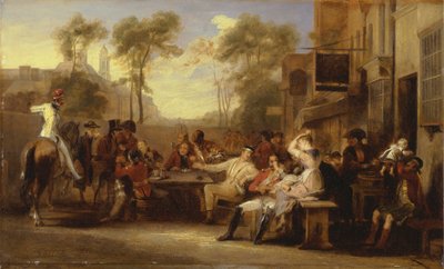 Emeryci z Chelsea otrzymujący gazetę ogłaszającą bitwę pod Waterloo autorstwa Sir David Wilkie