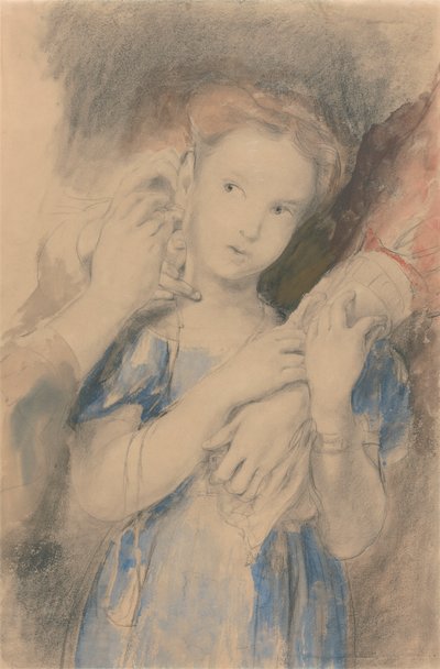 Studium do „Pierwszego kolczyka” autorstwa Sir David Wilkie