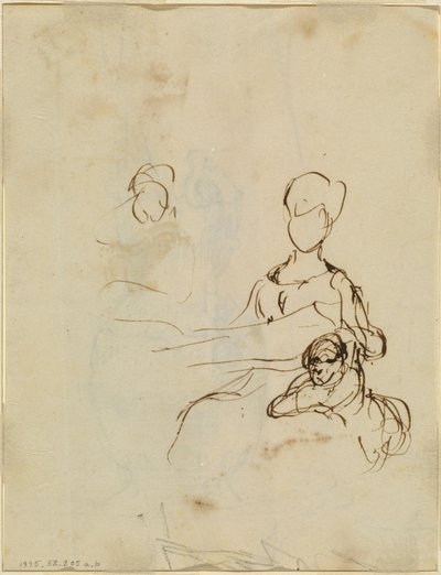 Studium Matki i Dziecka [verso] autorstwa Sir David Wilkie