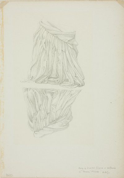 Draped Figure and Reflection, studium dla Mirror of Venus autorstwa Sir Edward Burne Jones