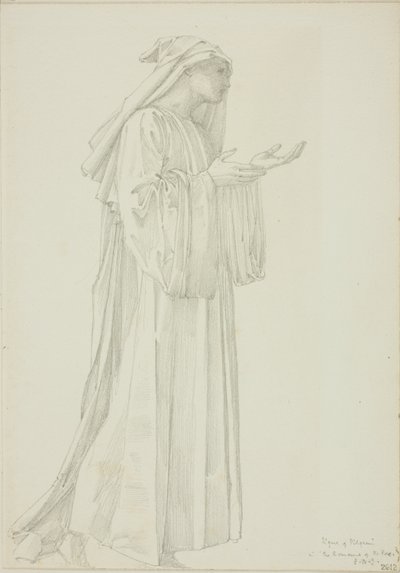 Figura Pielgrzyma w Romaunt of the Rose autorstwa Sir Edward Burne Jones