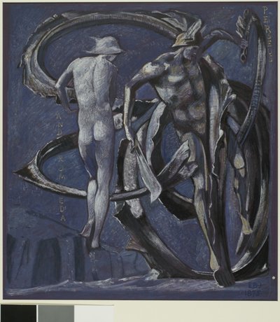 Perseusz i Andromeda, studium dla The Doom Fulfilled autorstwa Sir Edward Burne Jones