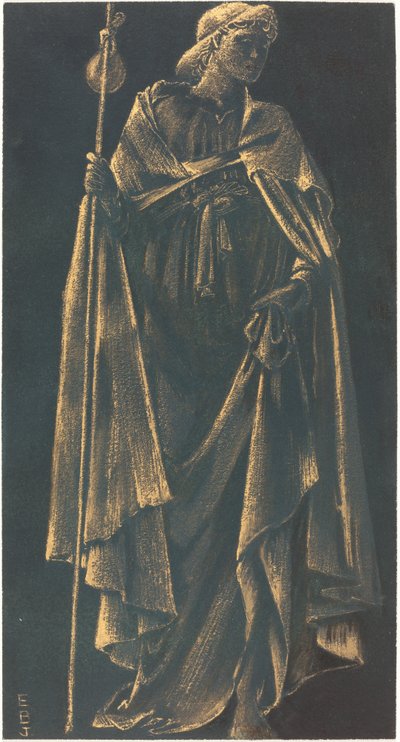 Posługujący Anioł autorstwa Sir Edward Coley Burne Jones