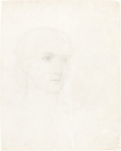 Głowa kobiety autorstwa Sir Edward Coley Burne Jones