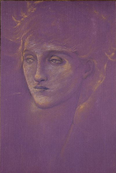Głowa kobiety, koniec XIX wieku autorstwa Sir Edward Coley Burne Jones