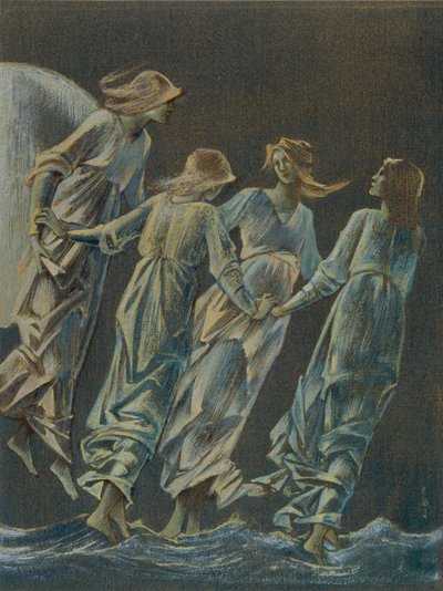 „Nimfy księżyca”, 1896. autorstwa Sir Edward Coley Burne Jones