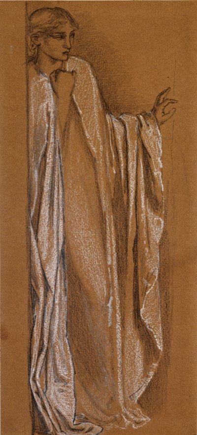 Studium dla „Danae”, koniec XIX wieku autorstwa Sir Edward Coley Burne Jones
