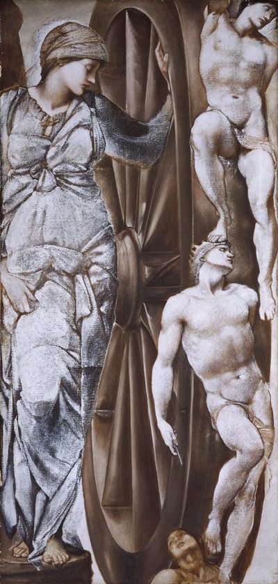„Koło fortuny”, ok. 1882 r. autorstwa Sir Edward Coley Burne Jones