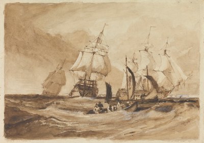 Nadchodzący kanał „Victory”. autorstwa Sir Frank Short