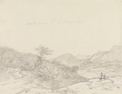 Między Llangollen a Oswestry autorstwa Sir George Howland Beaumont seventh Baronet
