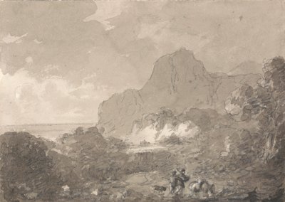 Widok na wybrzeże Włoch autorstwa Sir George Howland Beaumont seventh Baronet