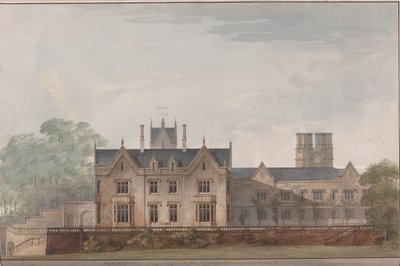 Lilleshall, Shropshire: południowa elewacja autorstwa Sir Jeffry Wyatville