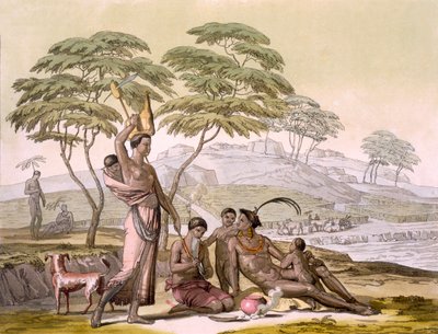 Tom II południowo-wschodnie wybrzeże: naród Cafre, c1820-40. autorstwa Sir John Barrow