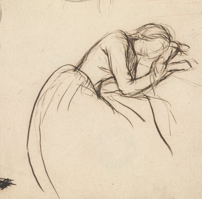Kobieta pochylona w smutku autorstwa Sir John Everett Millais
