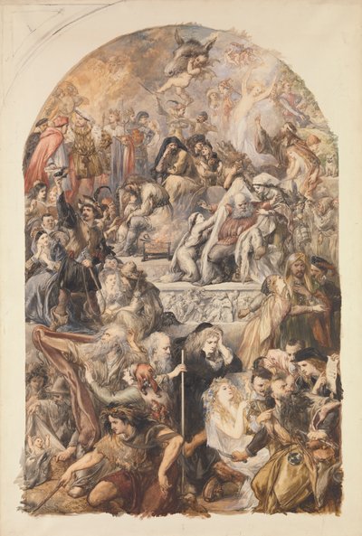 Apoteoza postaci Szekspira autorstwa Sir John Gilbert