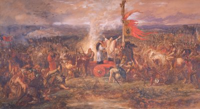 Battle of the Standard, Northallerton, Yorkshire, 22 sierpnia 1138, 1880. autorstwa Sir John Gilbert