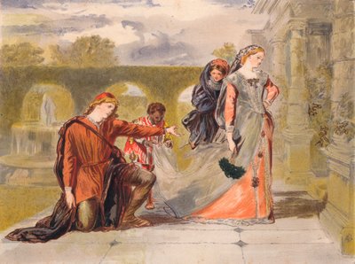 Odejdź śmierć c1875 autorstwa Sir John Gilbert