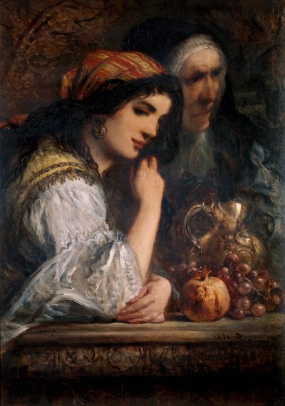 „Siostra i gospodyni Don Kichota”, 1891 autorstwa Sir John Gilbert