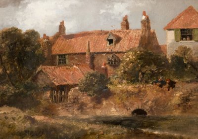 Stare domki w Lewisham, 1876. autorstwa Sir John Gilbert