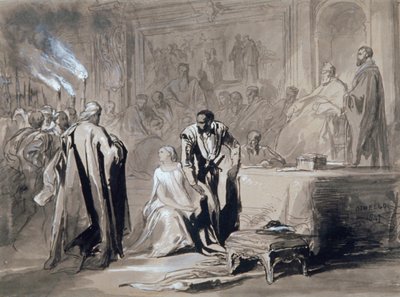 „Otello i Desdemona przed Senatem”, 1847. autorstwa Sir John Gilbert