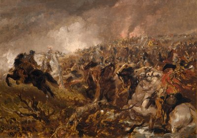 Przygotowanie do szarży, 1873. autorstwa Sir John Gilbert