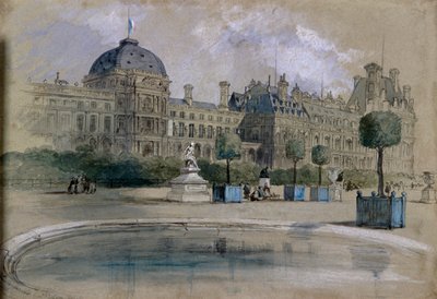 Tuileries, Paryż, Francja, 1846 autorstwa Sir John Gilbert