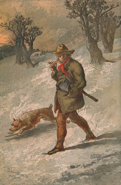 Drwal i jego pies, 1862. autorstwa Sir John Gilbert