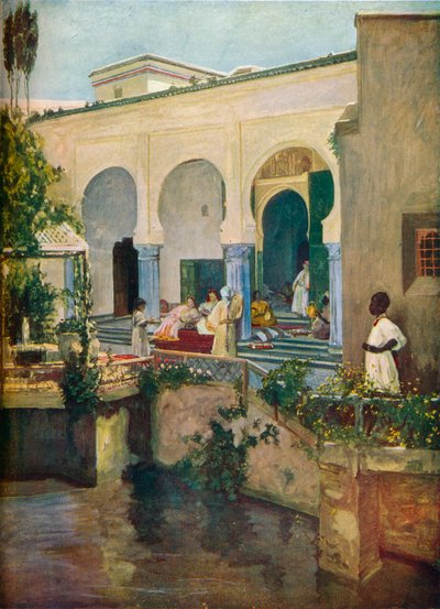 Wnętrze mauretańskiego haremu, 1907 autorstwa Sir John Lavery