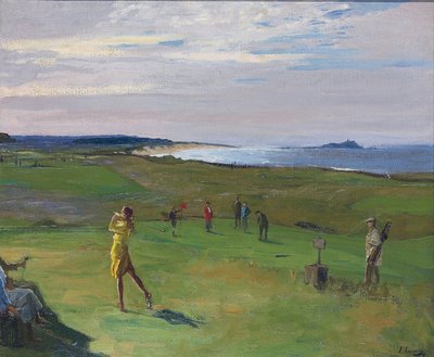 Pole golfowe, North Berwick autorstwa Sir John Lavery