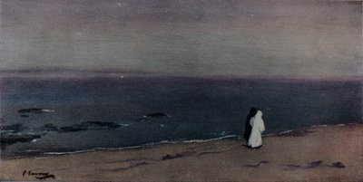 Wybrzeże, światło księżyca, c1908 autorstwa Sir John Lavery