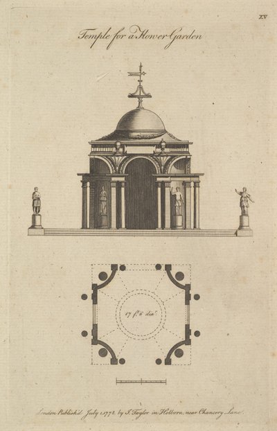 Świątynia ogrodu kwiatowego, 1778. autorstwa Sir John Soane