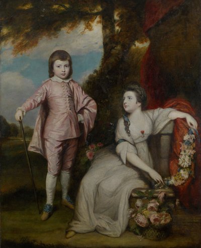 George Capel, wicehrabia Malden 1757-1839 i Lady Elizabeth Capel 1755-1834, 1768. autorstwa Sir Joshua Reynolds